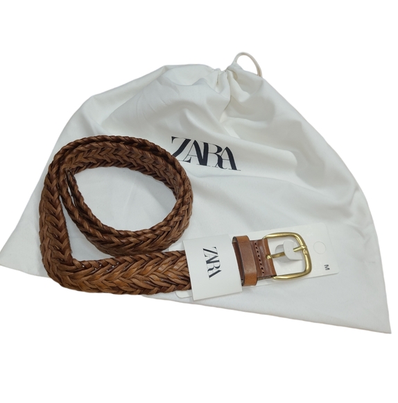 Zara | Accessories | Zara Woven Leather Belt Womens Size  display picture 1